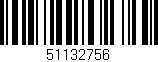 Código de barras (EAN, GTIN, SKU, ISBN): '51132756'