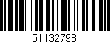 Código de barras (EAN, GTIN, SKU, ISBN): '51132798'