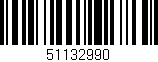 Código de barras (EAN, GTIN, SKU, ISBN): '51132990'