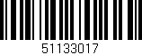 Código de barras (EAN, GTIN, SKU, ISBN): '51133017'
