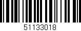 Código de barras (EAN, GTIN, SKU, ISBN): '51133018'