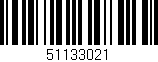 Código de barras (EAN, GTIN, SKU, ISBN): '51133021'