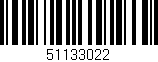Código de barras (EAN, GTIN, SKU, ISBN): '51133022'
