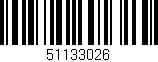 Código de barras (EAN, GTIN, SKU, ISBN): '51133026'