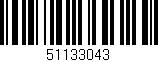 Código de barras (EAN, GTIN, SKU, ISBN): '51133043'