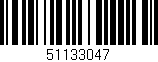 Código de barras (EAN, GTIN, SKU, ISBN): '51133047'