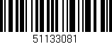 Código de barras (EAN, GTIN, SKU, ISBN): '51133081'