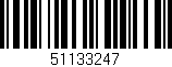Código de barras (EAN, GTIN, SKU, ISBN): '51133247'