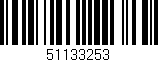 Código de barras (EAN, GTIN, SKU, ISBN): '51133253'