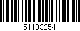 Código de barras (EAN, GTIN, SKU, ISBN): '51133254'