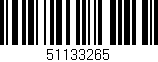 Código de barras (EAN, GTIN, SKU, ISBN): '51133265'