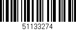 Código de barras (EAN, GTIN, SKU, ISBN): '51133274'