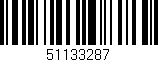 Código de barras (EAN, GTIN, SKU, ISBN): '51133287'