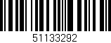 Código de barras (EAN, GTIN, SKU, ISBN): '51133292'