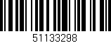 Código de barras (EAN, GTIN, SKU, ISBN): '51133298'
