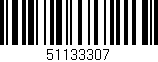 Código de barras (EAN, GTIN, SKU, ISBN): '51133307'