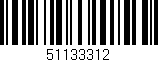 Código de barras (EAN, GTIN, SKU, ISBN): '51133312'