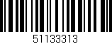Código de barras (EAN, GTIN, SKU, ISBN): '51133313'