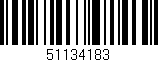 Código de barras (EAN, GTIN, SKU, ISBN): '51134183'