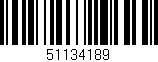 Código de barras (EAN, GTIN, SKU, ISBN): '51134189'