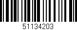 Código de barras (EAN, GTIN, SKU, ISBN): '51134203'