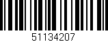 Código de barras (EAN, GTIN, SKU, ISBN): '51134207'