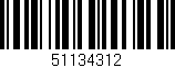 Código de barras (EAN, GTIN, SKU, ISBN): '51134312'