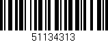 Código de barras (EAN, GTIN, SKU, ISBN): '51134313'