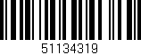 Código de barras (EAN, GTIN, SKU, ISBN): '51134319'