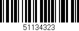Código de barras (EAN, GTIN, SKU, ISBN): '51134323'