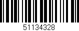 Código de barras (EAN, GTIN, SKU, ISBN): '51134328'