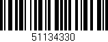 Código de barras (EAN, GTIN, SKU, ISBN): '51134330'