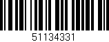 Código de barras (EAN, GTIN, SKU, ISBN): '51134331'