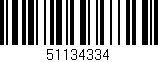Código de barras (EAN, GTIN, SKU, ISBN): '51134334'