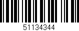 Código de barras (EAN, GTIN, SKU, ISBN): '51134344'