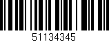 Código de barras (EAN, GTIN, SKU, ISBN): '51134345'