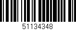 Código de barras (EAN, GTIN, SKU, ISBN): '51134348'