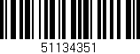 Código de barras (EAN, GTIN, SKU, ISBN): '51134351'