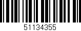 Código de barras (EAN, GTIN, SKU, ISBN): '51134355'
