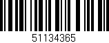 Código de barras (EAN, GTIN, SKU, ISBN): '51134365'