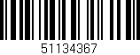Código de barras (EAN, GTIN, SKU, ISBN): '51134367'