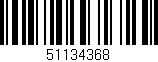 Código de barras (EAN, GTIN, SKU, ISBN): '51134368'