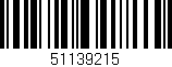 Código de barras (EAN, GTIN, SKU, ISBN): '51139215'