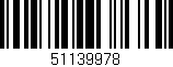 Código de barras (EAN, GTIN, SKU, ISBN): '51139978'