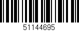 Código de barras (EAN, GTIN, SKU, ISBN): '51144695'