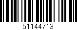 Código de barras (EAN, GTIN, SKU, ISBN): '51144713'