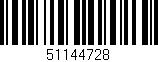 Código de barras (EAN, GTIN, SKU, ISBN): '51144728'