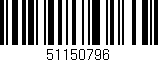 Código de barras (EAN, GTIN, SKU, ISBN): '51150796'