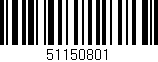 Código de barras (EAN, GTIN, SKU, ISBN): '51150801'