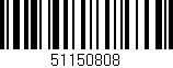 Código de barras (EAN, GTIN, SKU, ISBN): '51150808'